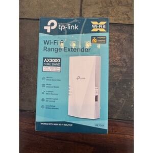 TP-Link RE600X AX1800 Wi-Fi 6 Range Extender White Dual Band OneMesh New